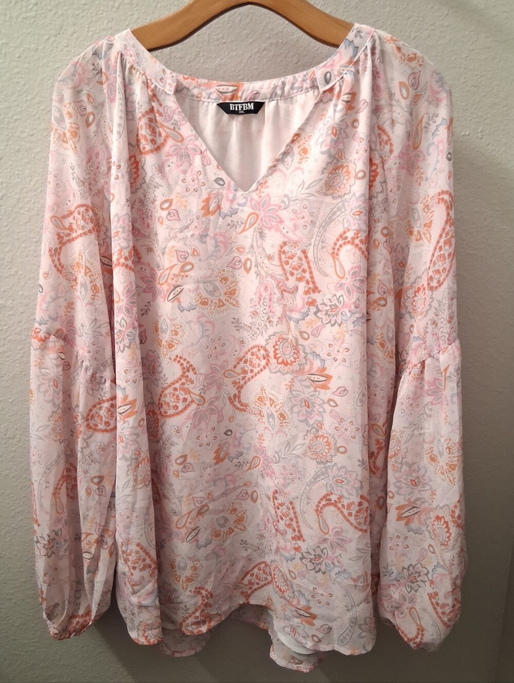 Floral Paisley Blouse XXL